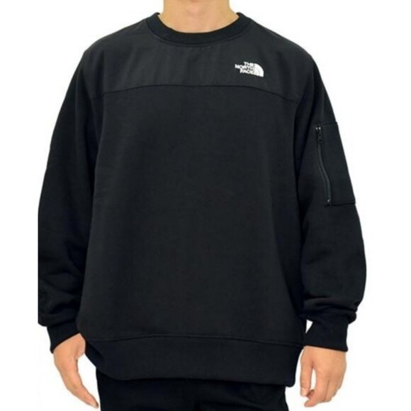 The North Face Highrail Crewneck Sweatshirt Black Pullover Top Mens Size Large L